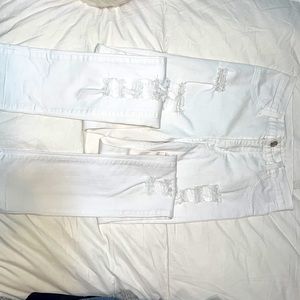 High waisted jeans